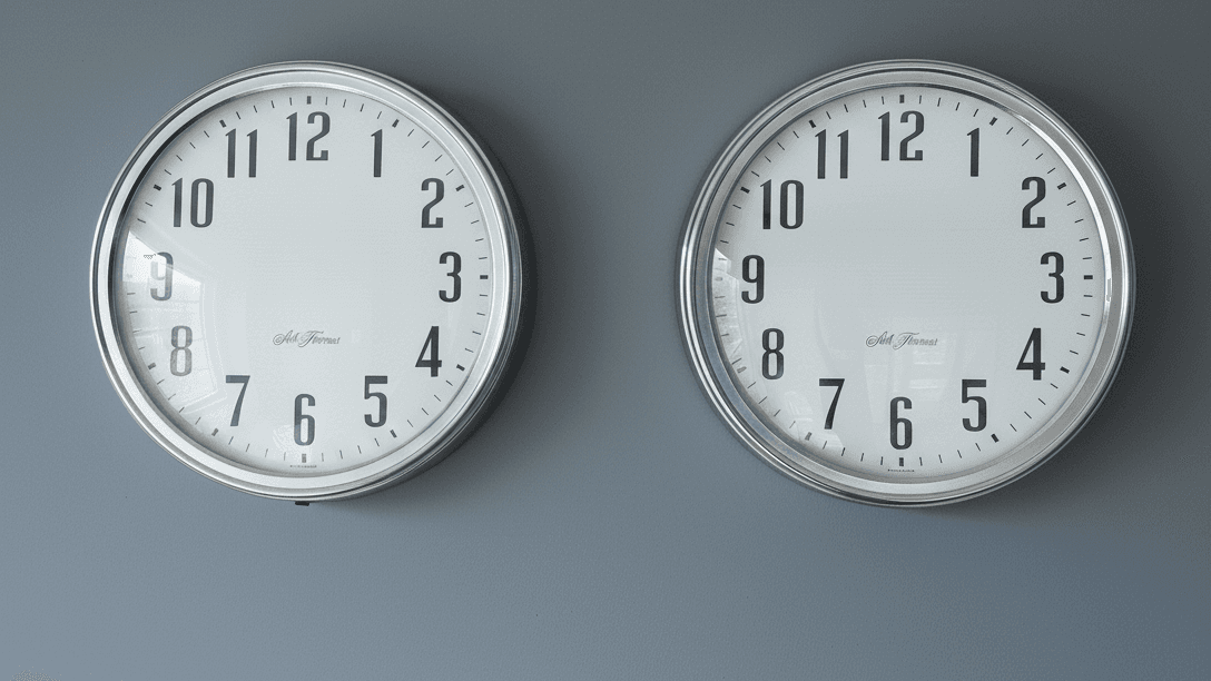 Clock collage backdrop